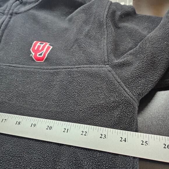 Weatherproof Oklahoma Sooners Pullover Mens Med Black OU SEC College 1/4 Zip - Picture 7 of 7